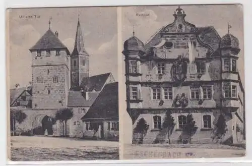 905218 Mehrbild Ak Eschenbach Unteres Tor und Rathaus um 1910