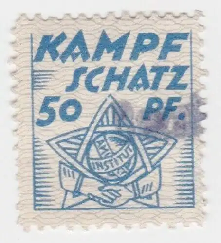 seltene kommunistische 50 Pfennig Spenden Mark Kampfschatz um 1930 (71043)