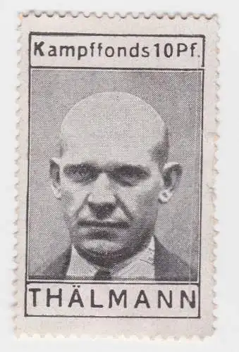 seltene 10 Pfennig Kampffonds Marke Thälmann um 1925 (88204)