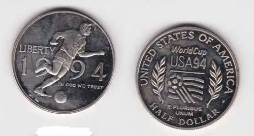 1/2 Dollar Nickel Münze USA Fussball WM 1994 (122563)