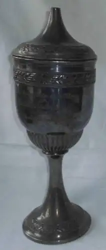 versilberter Pokal des Saalfelder Billardklubs um 1920 (110395)