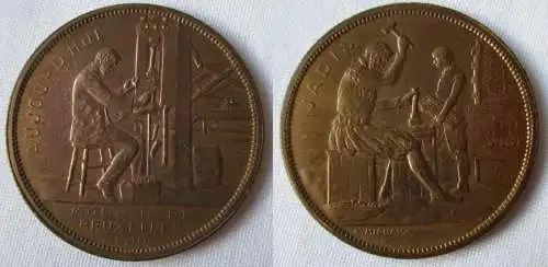 Bronze Medaille Monnaie de Bruxelles 1910 Medailleur: A.Michaux (142152)