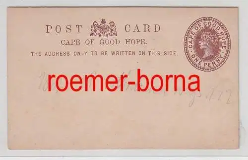 67697 seltene Ganzsachen Postkarte Cape of Good Hope Kap der guten Hoffnung 1882