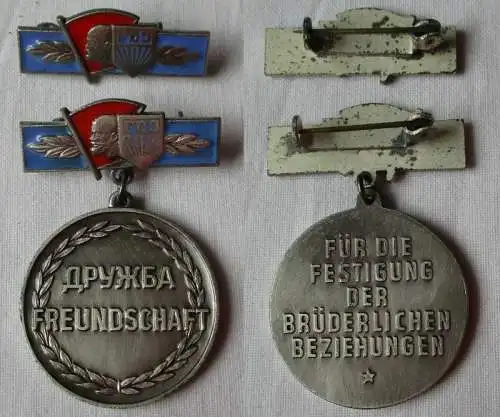 DDR Abzeichen Für die Festigung der brüderlichen Beziehungen FDJ (148330)