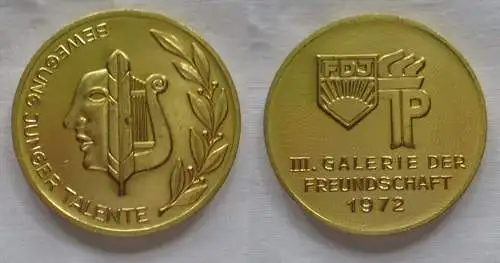 DDR Medaille Pionier III.Galerie der Freundschaft 1972 (151337)