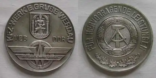 DDR Medaille VEB KFT Werk E.Grube Werdau für hervorragende Leistungen (151436)