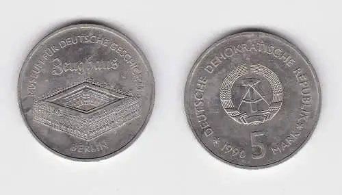 DDR Gedenk Münze 5 Mark Berlin Zeughaus 1990 vorzüglich (151066)