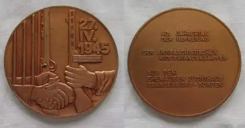 DDR Medaille 40.Jahrestag der Befreiung Zuchthaus Brandenburg Görden (151519)