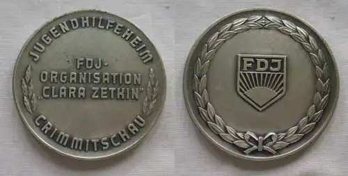 DDR Medaille Jugendhilfeheim Crimmitschau FDJ Organisation Clara Zetkin (151266)