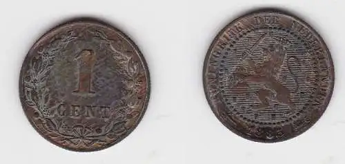 1 Cent Kupfer Münze Niederlande 1883 f.vz (133343)