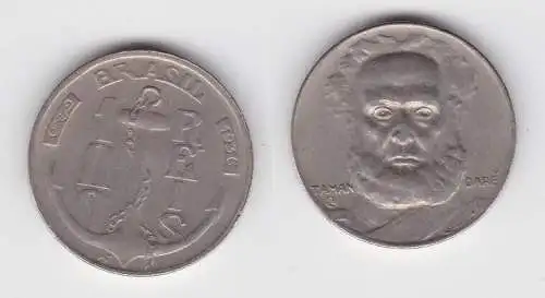 100 Reis Kupfer Nickel Münze Brasilien 1936 Taman Dare, Anker (138038)