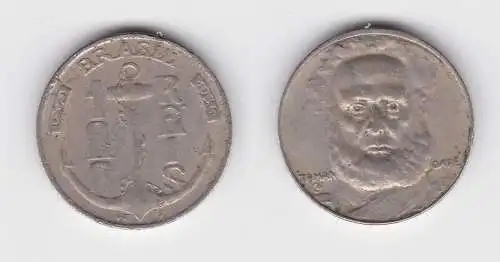 100 Reis Kupfer Nickel Münze Brasilien 1936 Taman Dare, Anker (131260)