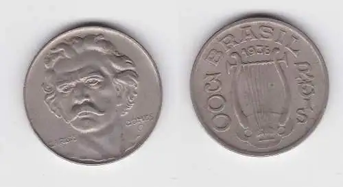 300 Reis Kupfer Nickel Münze Brasilien 1936 Carlos Gomes (135649)