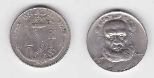100 Reis Kupfer Nickel Münze Brasilien 1936 Taman Dare, Anker (131627)