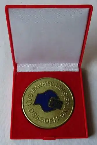 DDR Medaille VVB Baumechanisierung Dresden als Anerkennung f Verdienste (129972)