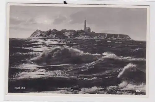 58282 Ak Insel Oie in der Ostsee - Leuchtturm Greifswalder Oie 1930