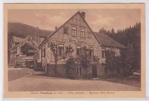 900854 AK Kurort Treseburg im Harz - Hotel Bodetal, Bes. Otto Grimm