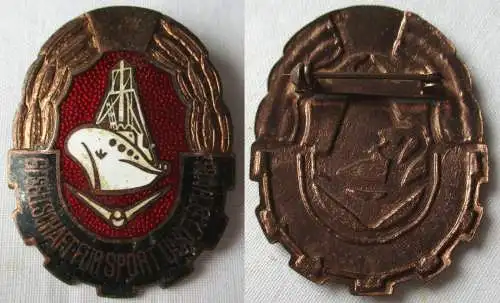DDR Abzeichen GST Schiffsmodellbau-Leistungsabzeichen Bronze 1960 (117236)