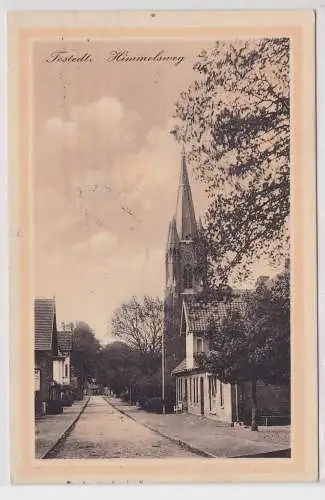 99417 Ak Tostedt - Himmelsweg, Straßenansicht 1922