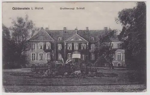 99419 Ak Güldenstein in Holstein - Großherzogliches Schloß, Bahnpost 1929