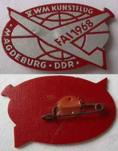 DDR Abzeichen V. WM Kunstflug Magdeburg FAI 1968 (115970)