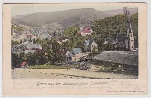 99416 Ak Gruss aus der Sommerfrische Tautenburg - Schwedtner & Busse Lauban 1901