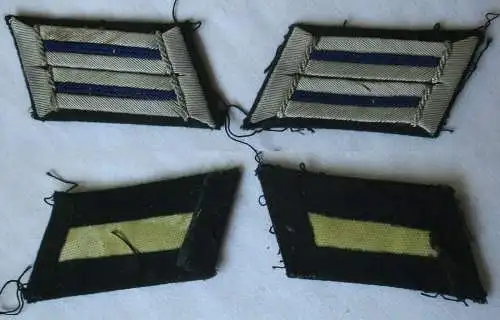 seltenes Paar Kragenspiegel für Offiziere Sanitätstruppe 2. Weltkrieg (104803)