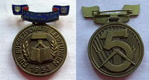 DDR Medaille FDJ 5.Berufswettbewerb der deutschen Jugend 1953 (148729)