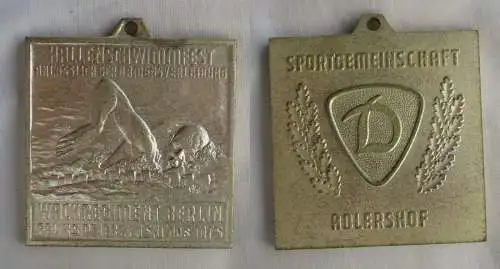 DDR Medaille Hallenschwimmfest MfS Wachregiment Berlin Silber (149879)