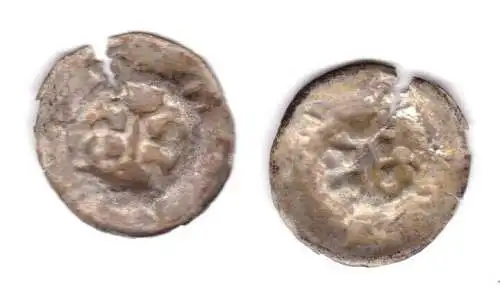 1 Hohlpfennig Silber Münze Gotha vor 1500 (131226)