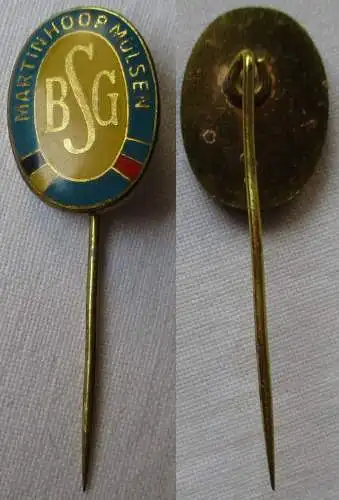 DDR Sport Anstecknadel Mitgliedsabzeichen BSG Martin Hoop Mülsen (145661)