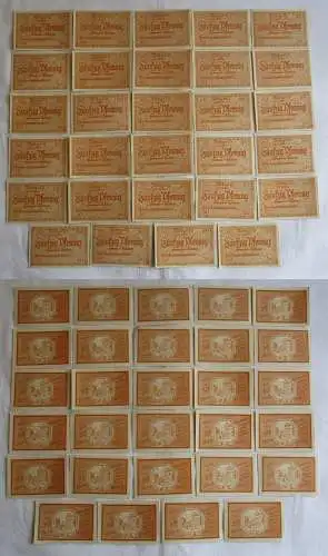 29 x 50 Pfennig Banknoten Notgeld Gemeinde Trittau in Holstein um 1922 (142243