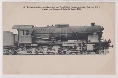 900256 AK Heißdampf-Güterlok der preußischen Staatseisenbahn, Gattung G12