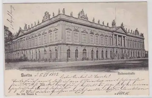18238 AK Berlin - Ruhmeshalle, Außenansicht 1903