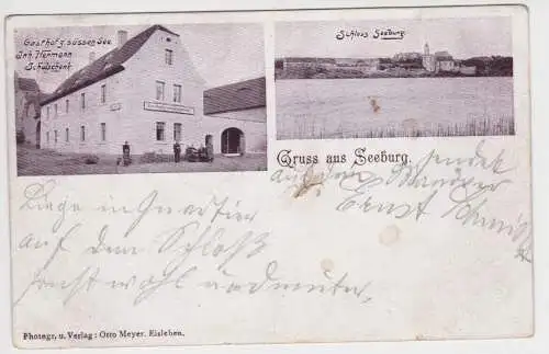 91001 Mehrbild Ak Gruss aus Seeburg - Gasthof z. süßen See, Schloss Seeburg 1903