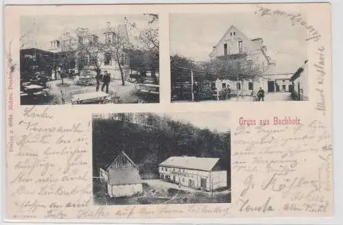 87761 Mehrbild Ak Gruss aus Buchholz - Gasthaus Buchholz 1901