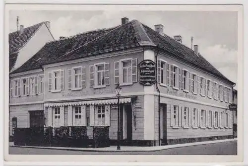 03117 Ak Schwetzingen Gasthof zum Erbprinzen Schloßplatz 9, 1936