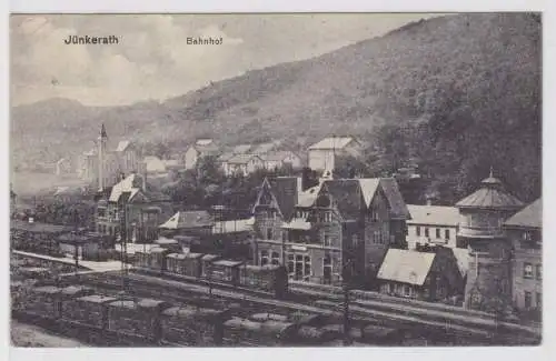 41072 Feldpost Ak Jünkerath Bahnhof 1918