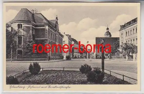 76170 Ak Eilenburg Postamt mit Rinckartstraße 1935