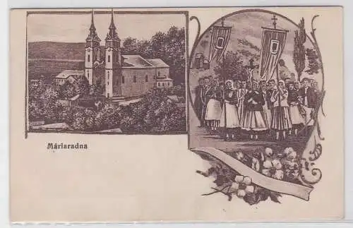 87246 Mehrbild Feldpost Ak Wallfahrtsort Maria Radna Rumänien 1917