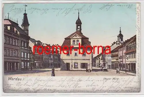 75615 Ak Werdau oberer Markt 1903