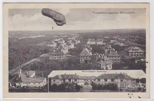 89271 Ak Truppenübungsplatz Grafenwöhr Mannschafts-Kasernen 1913