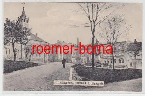 77100 Ak Johanngeorgenstadt im Erzgebirge Kriegerdenkmal um 1915