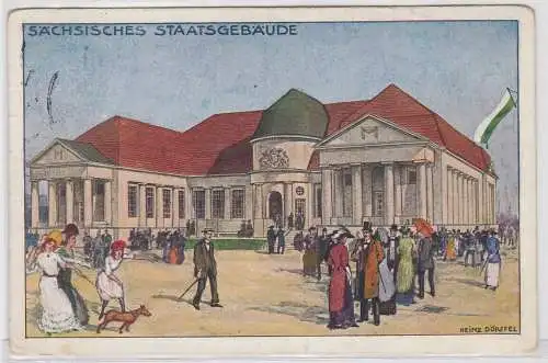 76154 Offizielle Postkarte Internationale Baufachausstellung Leipzig 1913 Nr.6