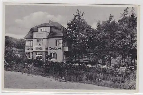 02331 Ak Groß Machnow, Bäckerei, Konditorei u. Café Zülow Eck, um 1920