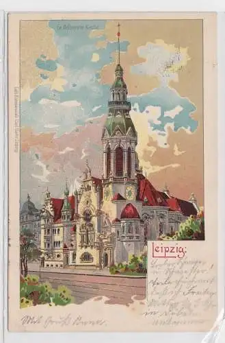 51717 Künstler Ak Leipzig - Ev. Reformirte Kirche 1901