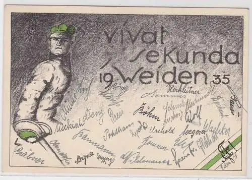 97288 Studentika Ak Weiden, vivat sekunda Weiden 1935