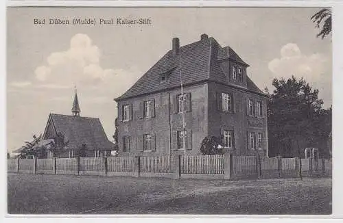 28198 Ak Bad Düben (Mulde) Paul Kaiser-Stift, Gebäudeansicht, um 1930
