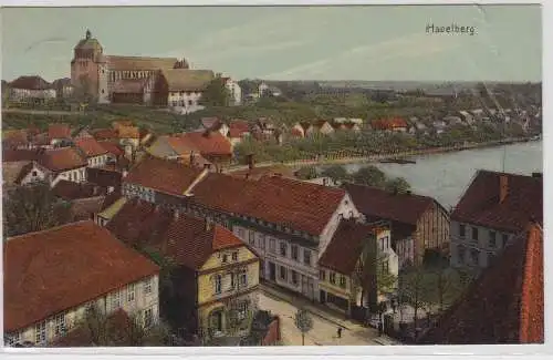 98441 Ak Havelberg - Totale, Straßenansicht und Dom 1909