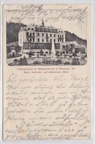64888 AK Johannisbad in Schmeckwitz bei Kamenz - Moor-, Schwefelbäder 1905